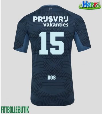 Feyenoord Jordan Bos #15 Bortatröja 2025-26 Kortärmad